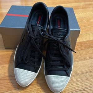 Prada Black and White Women's Sneakers